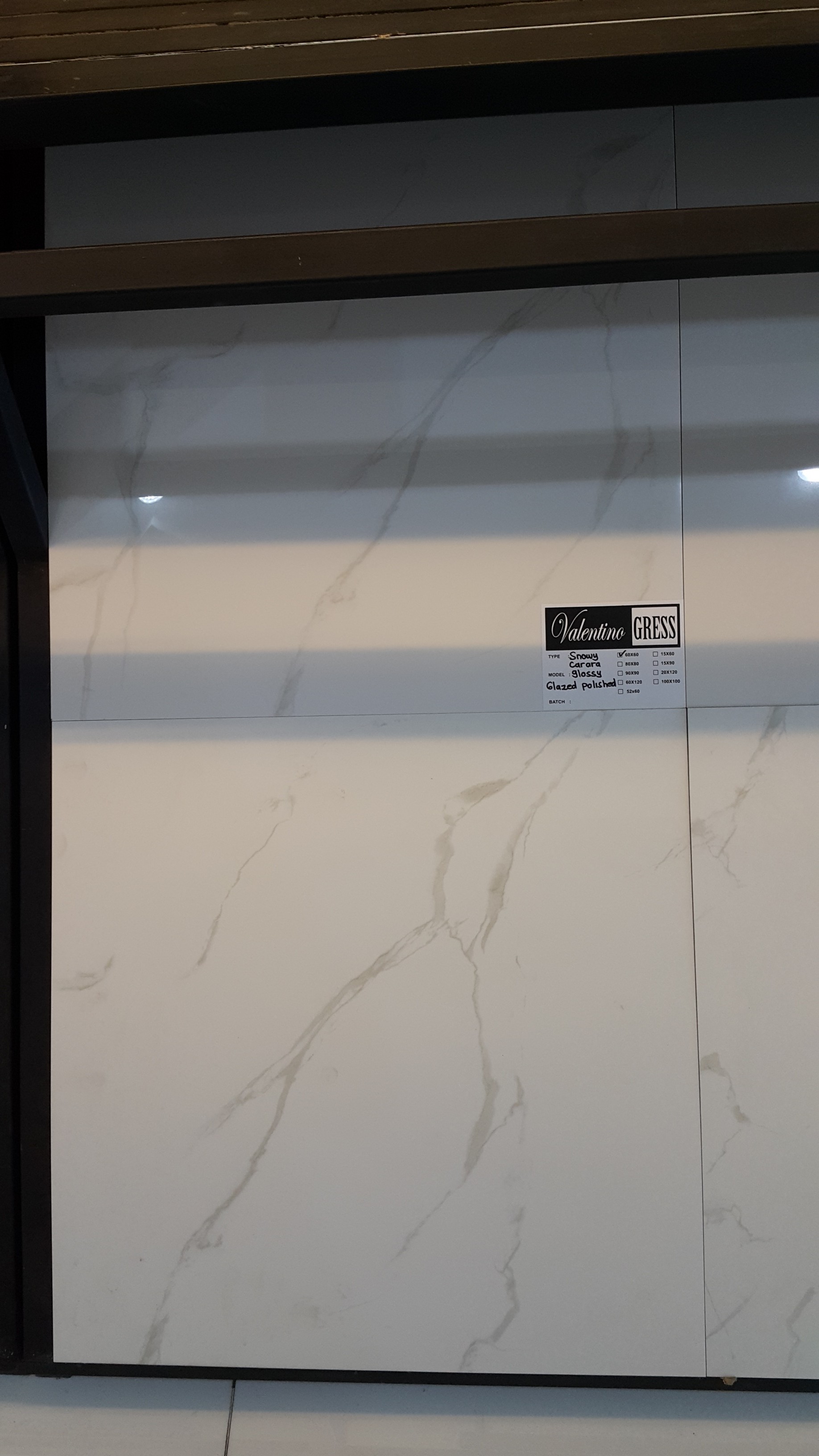 VALENTINO GRESS Valentino Gress Snowy Carara 60x60 - 2